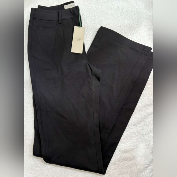 HOBBS Pants WomensBlack High Rise Flare Leg Jersey/ Size 4/ NWT
